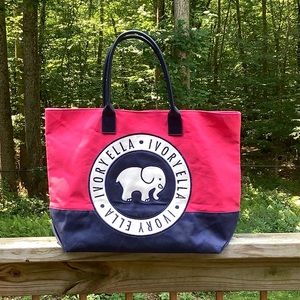 Ivory Ella Tote Bag Canvas Material